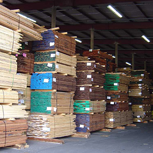 Lumber Stacked in Inventory