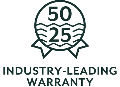 Industry Leading Warranty Badge