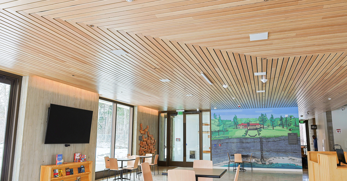 Frank Llyod Wright Visitor Center using Accoya and Grad Systems